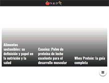 Tablet Screenshot of nutricion-deporte.com